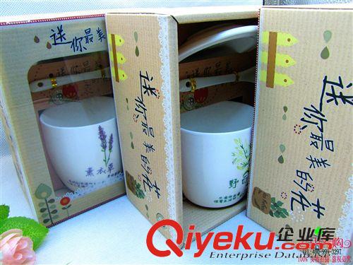 水杯 爆款時尚花語帶蓋帶勺花卉陶瓷杯 9.9 十元店貨源 義烏精品批發