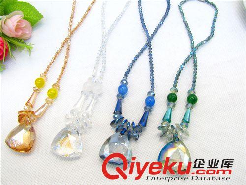夏季熱賣 韓版新款時(shí)尚女士水晶項(xiàng)鏈 9.9 十元店貨源 義烏精品批發(fā)