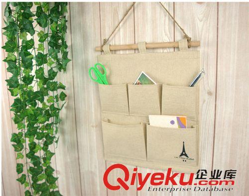 收納用品 5兜掛袋 壁掛式收納袋 多層布藝雜物收納袋 十元店貨源 義烏批發(fā)