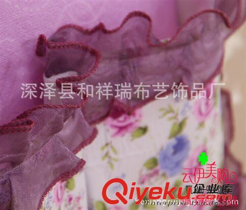 收納用品 田園蕾絲花邊鏡子收納掛袋 9.9十元店貨源 義烏精品批發(fā)原始圖片3