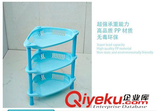 收納用品 三角形浴室置物架塑料浴室收納架廚房儲(chǔ)物架十元店貨源義烏批發(fā)原始圖片2