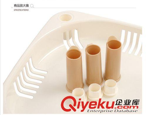 收納用品 三角形浴室置物架塑料浴室收納架廚房儲(chǔ)物架十元店貨源義烏批發(fā)原始圖片3
