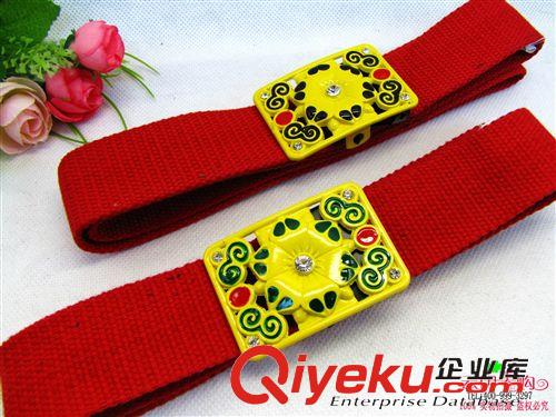 腰帶 按壓式女帆布腰帶青少年皮帶情侶休閑十元/9.9店貨源義烏批發(fā)原始圖片2