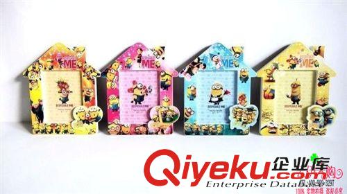 相框 義烏工藝品批發(fā)  7寸動(dòng)物相框 卡通塑料花邊相框  十元店貨源