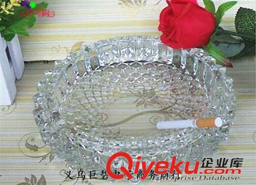 百貨類 圓形玻璃煙灰缸 透明煙缸 辦公家用 十元店貨源義烏百貨原始圖片3