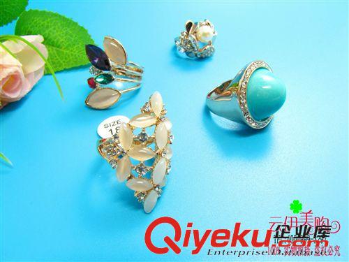 工藝品禮品 爆款日韓鑲鉆混款戒指  十元店貨源 義烏精品批發 首飾 混款發貨原始圖片3