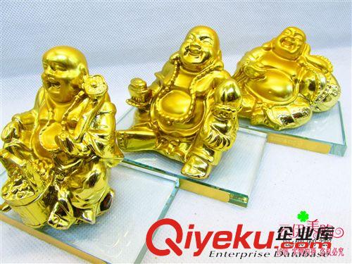 工藝品禮品 爆款鍍金佛像 車載帶座金佛 車用彌勒佛 十元店貨源 義烏精品批發原始圖片3
