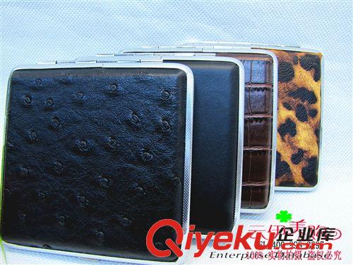 打火機類 超薄男士個性創意皮煙盒 20支裝  9.9 十元店貨源 義烏批發原始圖片2