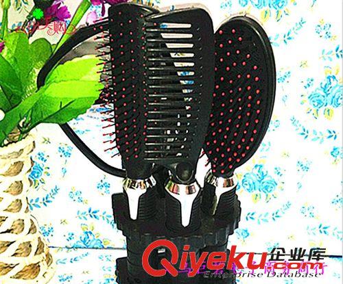 鏡子 爆款5件美發(fā) 鏡子梳子套裝 9.9 十元店貨源 義烏精品批發(fā)原始圖片2