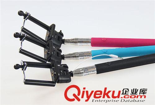 耳機手機用品 新款便攜手機自拍sq線控自拍桿帶線自拍神棍架義烏精品批發原始圖片2