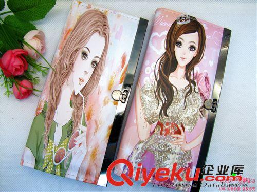 包類 E14027 美女鐵扣錢包 女式韓版手拿包  十元店貨源義烏精品批發原始圖片2