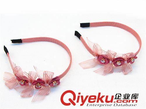 飾品類 韓版女孩花朵蕾絲發(fā)箍fk頭飾蝴蝶結(jié)頭箍十元店貨源義烏精品批發(fā)