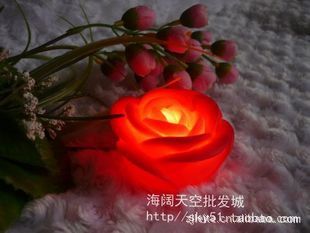 熱銷產品 浪漫紅色玫瑰花燈飾/單色玫瑰燈/紅色/情人禮物發光地攤貨源批發原始圖片2