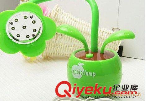 可愛小臺(tái)燈 批發(fā)供應(yīng)USB電池兩用蘋果花兒臺(tái)燈原始圖片2