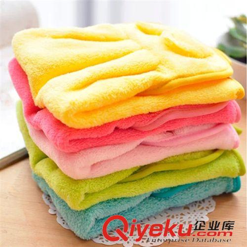 廚房用品 糖果色超柔卡通擦手巾 創(chuàng)意可愛加厚干手毛 可掛式毛巾掛手巾 42g原始圖片3