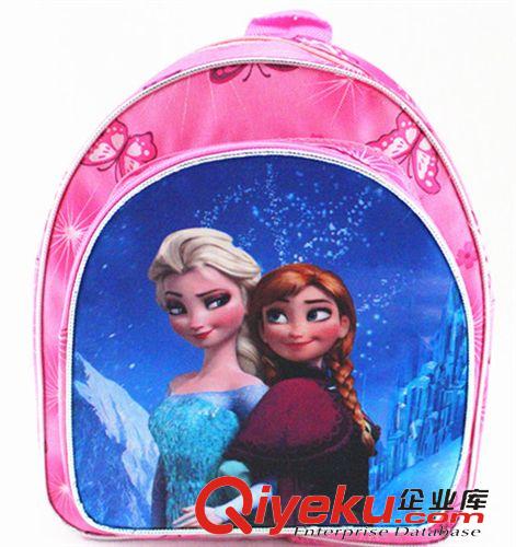 卡通圖案分類 冰雪奇緣冰雪公主牛津布小書包背包女孩書包3-7歲2014新款原始圖片3