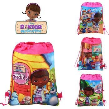 束口袋抽繩袋 DOC mcstuffins 小醫(yī)生小護(hù)士外貿(mào)雙面無(wú)紡布印刷束口抽繩袋書包