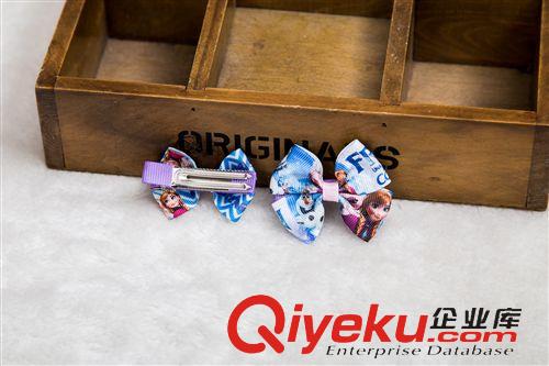 飾品 冰雪奇緣發箍 FROZEN 頭飾 兒童飾品 外貿熱銷 螺紋緞帶金屬 F款