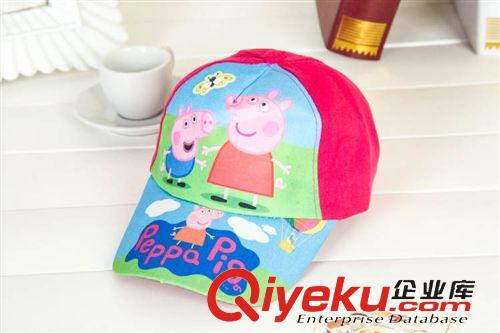 帽子 圍巾 圍裙 浴巾 毛巾 peppa pig兒童卡通帽子遮陽帽粉紅豬小妹棒球帽佩佩豬現(xiàn)貨批發(fā)原始圖片3
