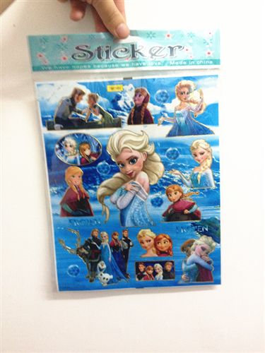 貼紙 徽章 印章 frozen冰雪奇緣 violetta 西澤女孩貼紙兒童禮物外貿(mào)原單貼紙?jiān)紙D片3