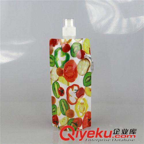 水袋480ml現貨(可印LOGO) 480ml 折疊水袋，可定制LOGO原始圖片2