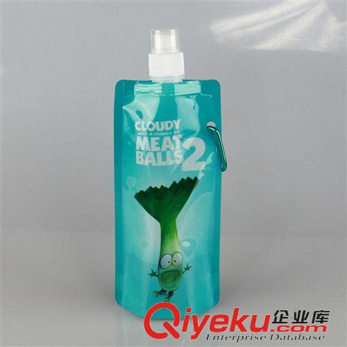 水袋480ml現(xiàn)貨(可印LOGO) 480ml 折疊水袋，可定制LOGO原始圖片2