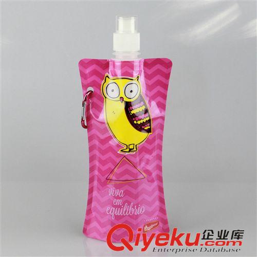卡通形狀折疊水袋 卡通儲水袋折疊水袋可折疊水瓶環保便攜折疊運動水壺