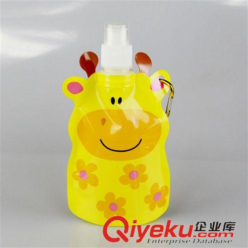 卡通形狀折疊水袋 2015新款自行車水壺可折疊水袋 便攜  袋裝水袋可定制印LOGO