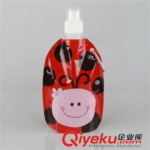 現貨水袋，卡通現貨 供應gd折疊水袋可折疊水瓶環保便攜折疊運動水壺