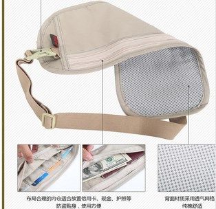 商務(wù)旅行用品 NatureHike-NH旅行貼身腰包 超薄旅游證件包 防盜隱形腰包原始圖片2