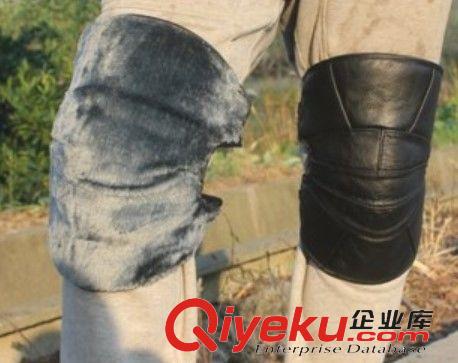 海寧皮革城皮具 zp護膝保暖騎車牛皮小護膝女電動車摩托車護膝蓋短款加厚原始圖片3