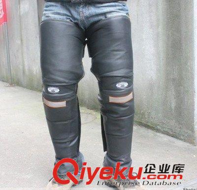 海寧皮革城皮具 電瓶車護膝護具護腿電動車護具防風防水保暖 騎行皮護膝