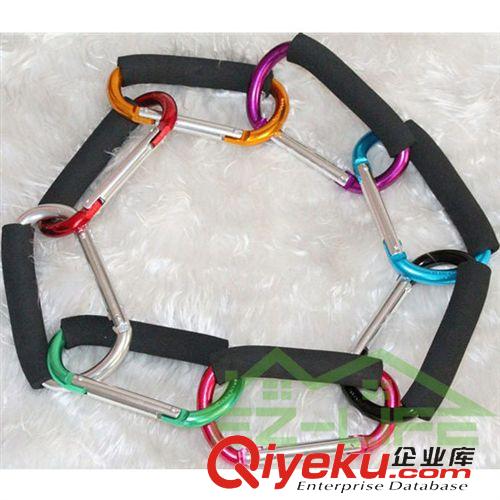 運(yùn)動及娛樂 大號11*140mm {wn}省力購物器 承重50kg 帶海綿 多功能D型登山扣原始圖片2
