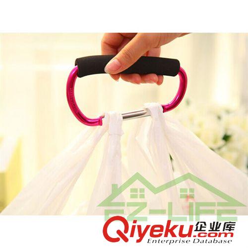 運(yùn)動及娛樂 大號11*140mm {wn}省力購物器 承重50kg 帶海綿 多功能D型登山扣原始圖片3