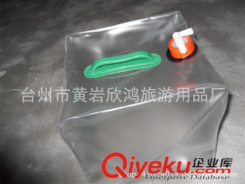折疊水袋 專業生產供應便攜式戶外折疊水壺  野營折疊水袋 PVC折疊水壺20L原始圖片3