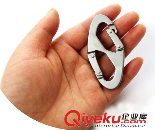 登山杖 凱普力德 8字型鋁合金登山扣 多功能快掛鑰匙扣 戶(hù)外用品批發(fā)原始圖片3