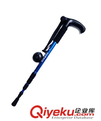登山杖 戶外超輕徒步手杖拐杖 T型四節(jié)登山杖 磨砂處理 高質量 批發(fā)原始圖片2