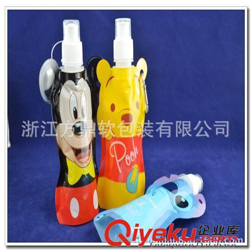 環(huán)保水袋/水壺系列 【卡通水袋】環(huán)保自立水袋、卡通折疊水袋、迷你造型水壺直供廠家原始圖片2