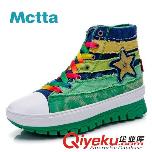 單鞋 麥途/Mctta 春夏新品彈簧鞋時尚夜光女鞋 韓版潮流帆布鞋MT8808