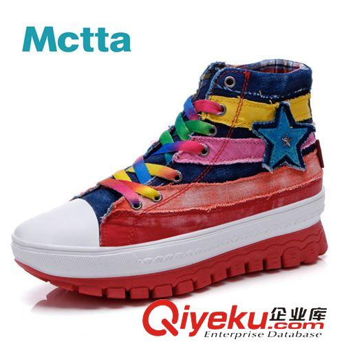 單鞋 麥途/Mctta 春夏新品彈簧鞋時尚女鞋 韓版潮流帆布鞋 MT8818原始圖片3