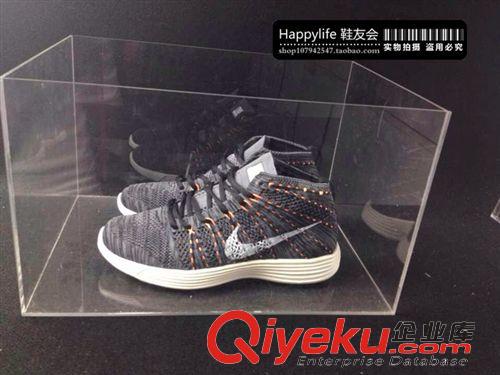 編織飛線 Lunar Flyknit Chukka 限量！飛線編織跑鞋 深灰橘紅 40-44原始圖片2