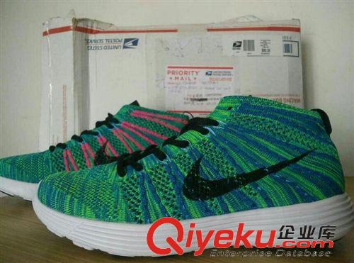 編織飛線 Lunar Flyknit Chukka 限量??！ 飛線編織跑鞋 月熒光綠40-44