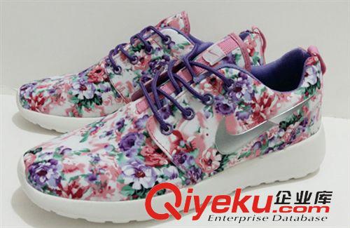 耐克/NIKE 2015年新款?yuàn)W運(yùn)倫敦roshe run花布網(wǎng)面低幫跑步鞋男女款休閑鞋