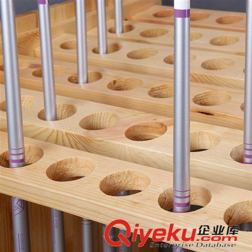 球場練習(xí)設(shè)備 廠家生產(chǎn) 66支階梯高爾夫木制球桿架專賣店 練習(xí)場專用球桿架原始圖片3