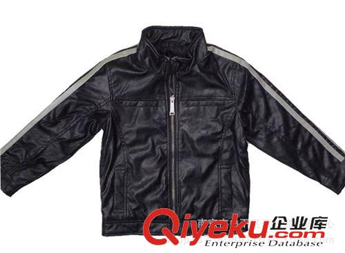外貿(mào)童裝春秋 外貿(mào)原單zp歐單男童皮棉衣皮夾克加厚春秋外套原始圖片3