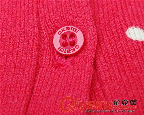 外貿(mào)童裝春秋 外貿(mào)原單正品歐單OKAIDI女童雙層全棉線衣毛衣開(kāi)衫原始圖片3