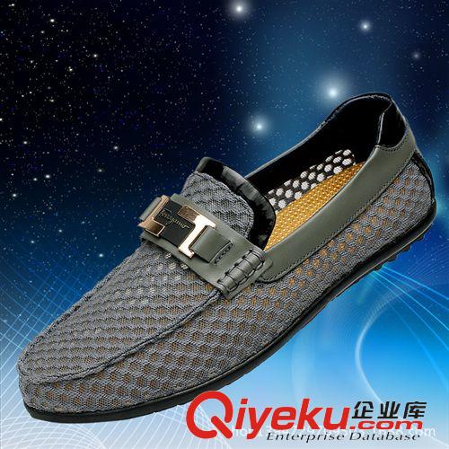 豆豆鞋 2015廠家直銷夏季網(wǎng)面透氣男鞋英倫風(fēng)透氣縷空豆豆男鞋直銷原始圖片2