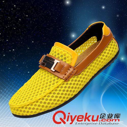 豆豆鞋 2015廠家直銷夏季網(wǎng)面透氣男鞋英倫風(fēng)透氣縷空豆豆男鞋直銷原始圖片3
