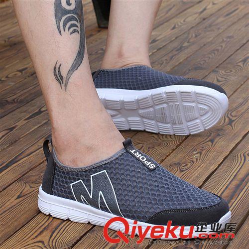 網(wǎng)鞋 新款透氣網(wǎng)鞋運(yùn)動(dòng)男士休閑鞋情侶款懶人網(wǎng)布鞋一腳蹬女鞋批發(fā)原始圖片3