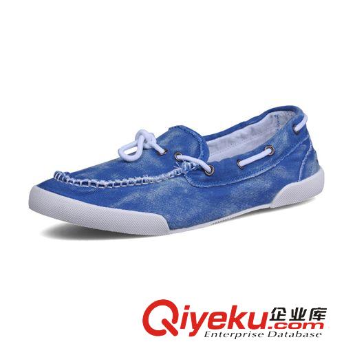 男士休閑鞋 秋夏新品時(shí)尚潮流男士帆布鞋韓版 水洗牛仔布鞋 男板鞋單鞋子批發(fā)原始圖片2